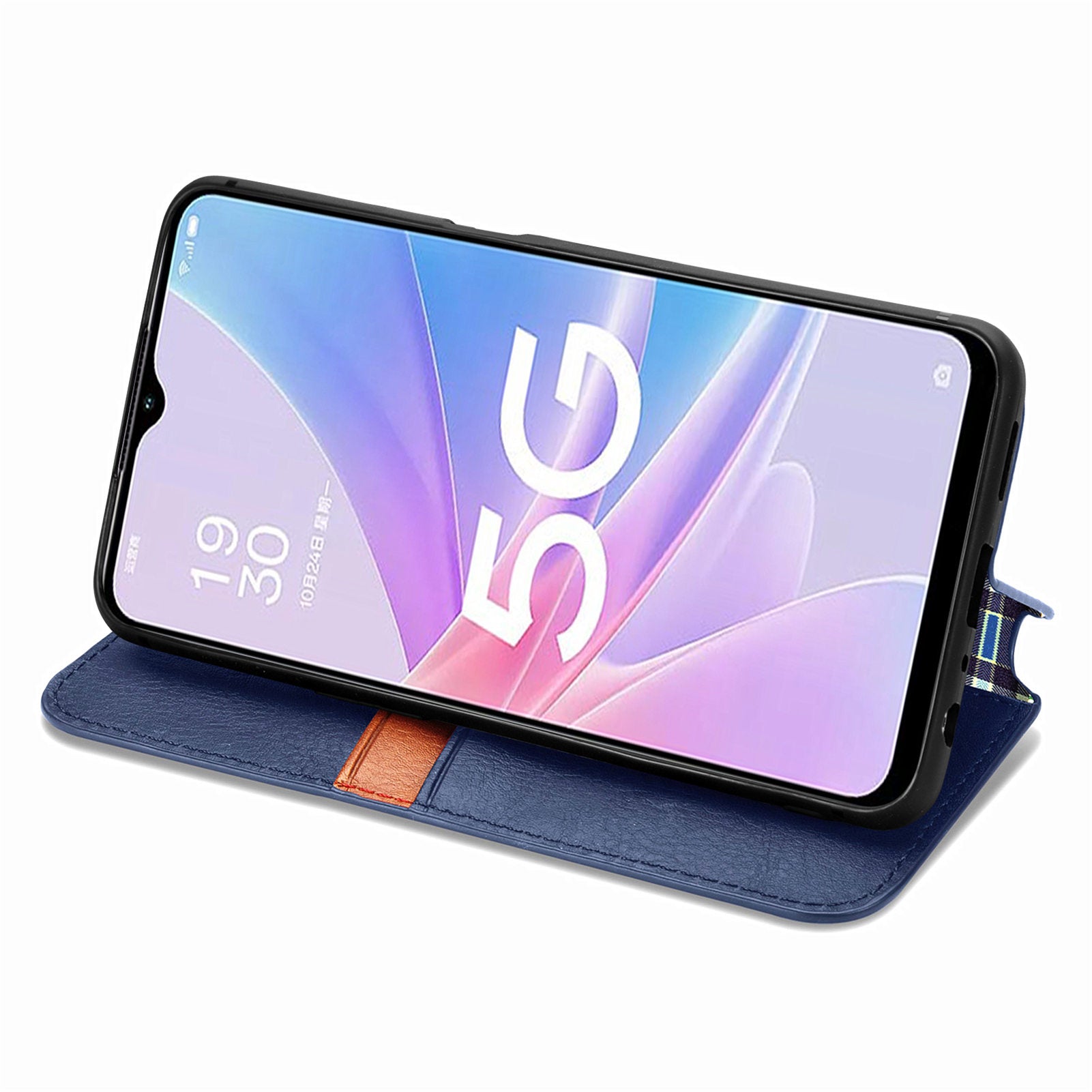 For Oppo A78 4G Case Rhombus Imprinted Wallet Stand Shockproof Mobile Phone Cover For Oppo A78 4G Case Rhombus Imprinted Wallet Stand Shockproof Mobile Phone Cover